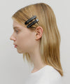 Marithé François Girbaud Regular Logo Metal Ball Hair Pin 2Pack Black