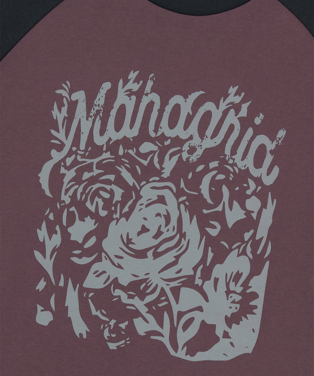 Mahagrid Rose Raglan Tee