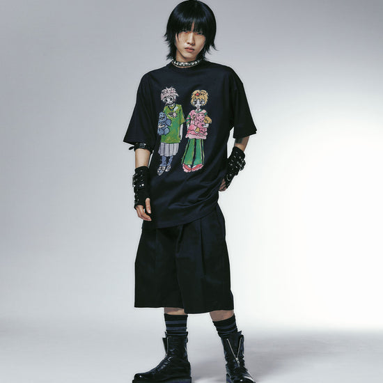 Nice Ghost Club Soul Pussy Cat Ghost Soul Girl Big Tee Black