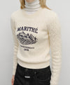 Marithé François Girbaud W Vineyard Cable Knit Pullover