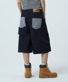 Mahagrid Bermuda Check Pocket Denim Short [Indigo]