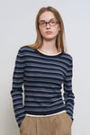 General Idea WOMAN Stripe Layered Pullover