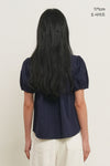General Idea WOMAN Round Collar Puff Blouse