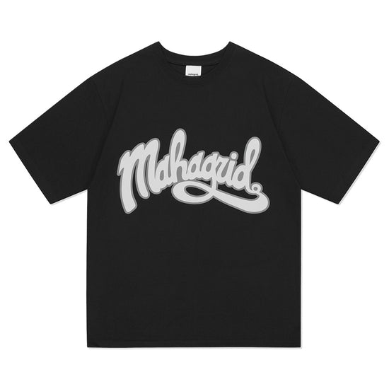 Mahagrid Curved Logo Tee Black