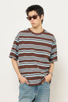 General Idea MAN Stripe Loose Fit Short Sleeve T-Shirt