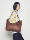 ADLV GO POINT VEGAN LEATHER SHOPPER BAG