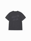 ADLV Woman Script Logo Printing Short Sleeve T-Shirt
