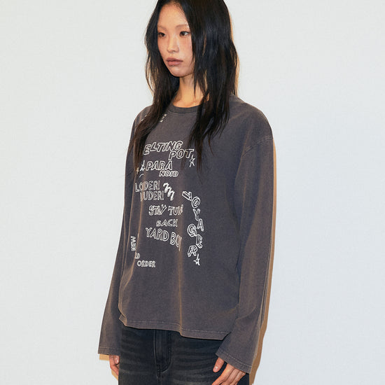 Mahagrid Washed 10 Years Long Sleeve Tee