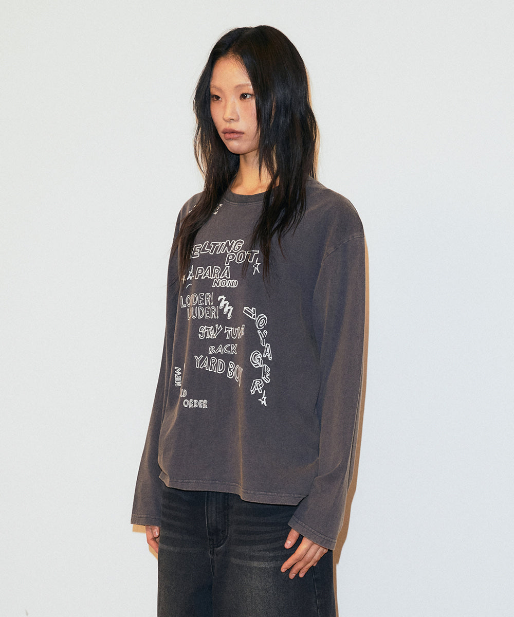 Mahagrid Washed 10 Years Long Sleeve Tee