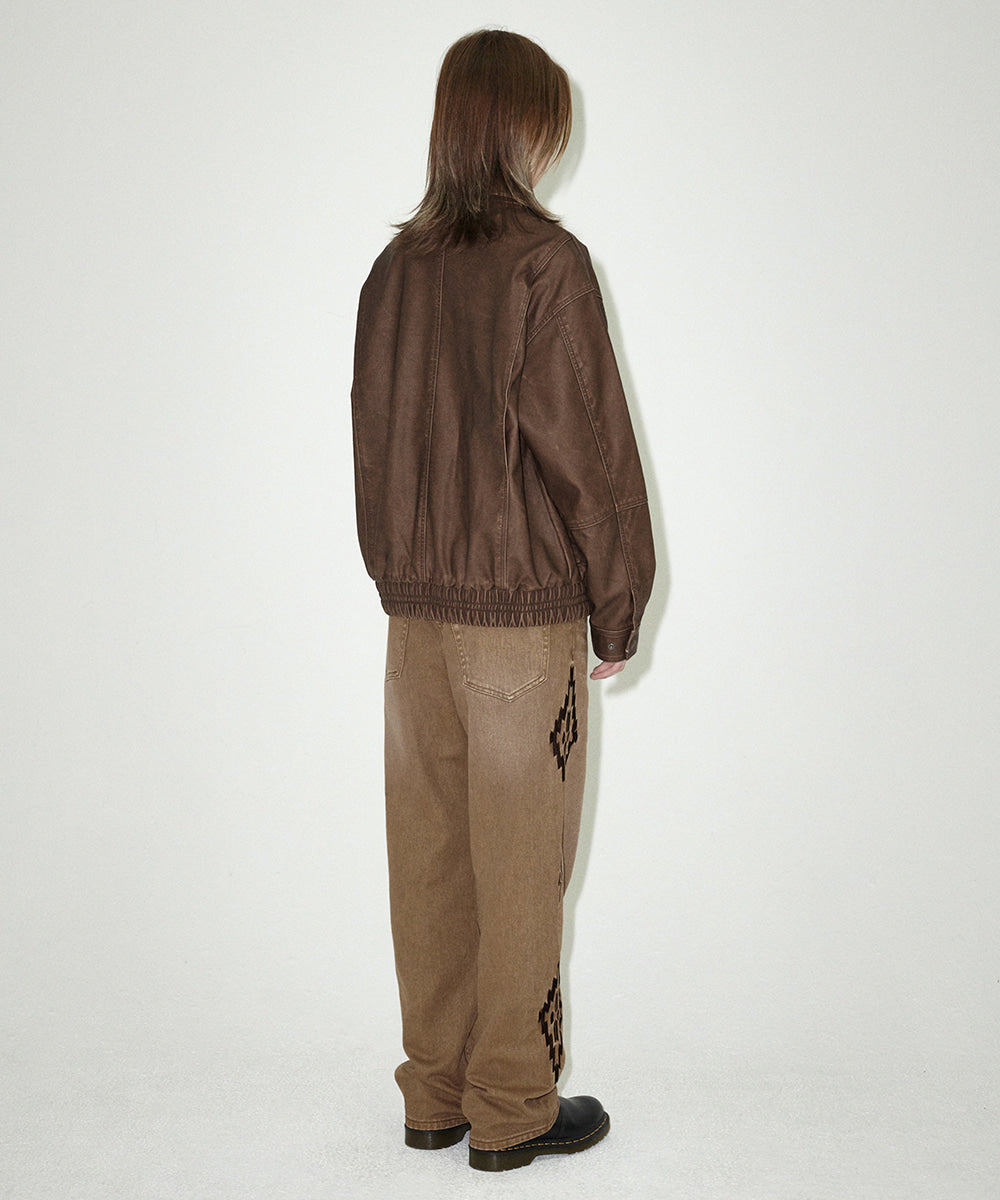 Mahagrid ORTEGA DENIM PANT [BROWN]