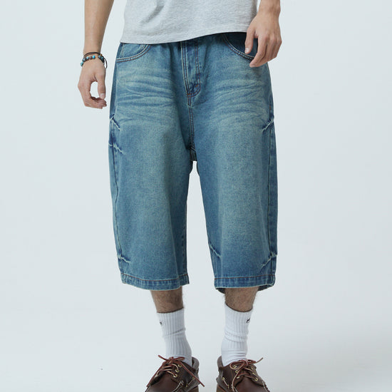 Mahagrid Bermuda Domingo Denim Shorts [Blue]