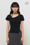 General Idea WOMAN Unbalanced Ribbed Strap Half Knit