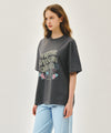 Marithé François Girbaud W VINTAGE EIFFEL TOWER LOGO OVERSIZED TEE white