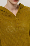 General Idea UNISEX Crochet Hooded Knit