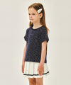 Marithé François Girbaud Kids All Over Flower Tee Navy