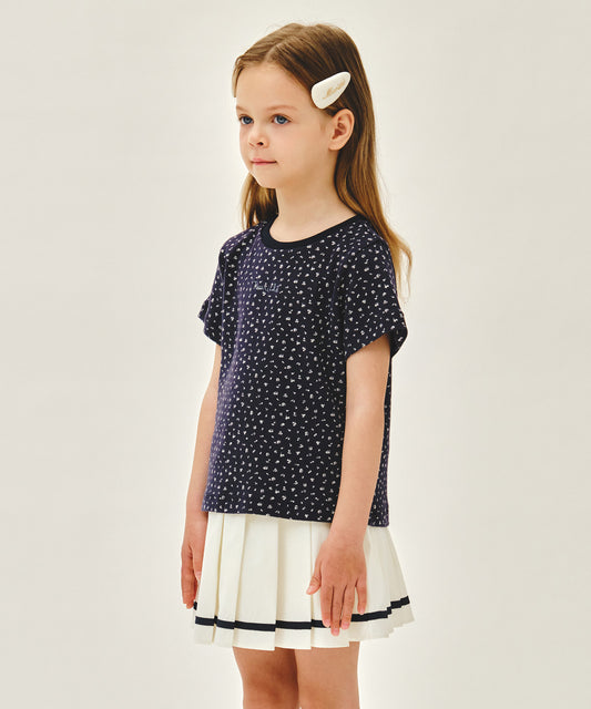 Marithé François Girbaud Kids All Over Flower Tee Navy