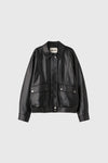 General Idea WOMAN Faux Leather Pocket Blouson Jacket