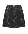 Cavish PRINTED CARPENTER DENIM SHORTS
