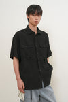 General Idea MAN Pocket Wrinkle Half Shirt