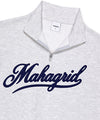 Mahagrid Script Logo Half Zip Up [Light Grey]