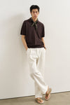 General Idea MAN Essential Collar Neck Half Knit