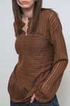 General Idea WOMAN Sheer Knit Scarf