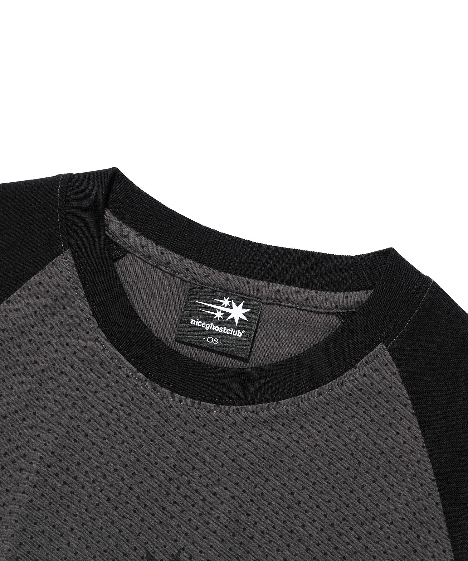Nice Ghost Club 3 Star Dot Raglan Crop Tee
