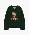 Marithé François Girbaud Kids Bear Jacquard Knit Pullover