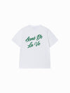 ADLV Woman Script Logo Printing Short Sleeve T-Shirt