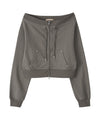 Bitter Cells Vera Off Shoulder Zip Up