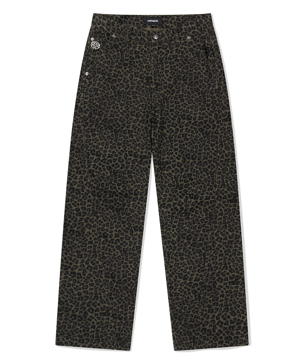 Mahagrid Curved Leopard Pant