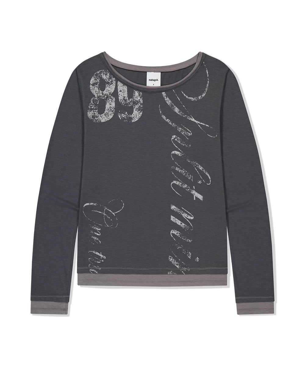 Mahagrid TRUTH LAYERED LONG SLEEVE TEE