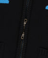 Mahagrid Hockey Knit Zip-Up Hoodie