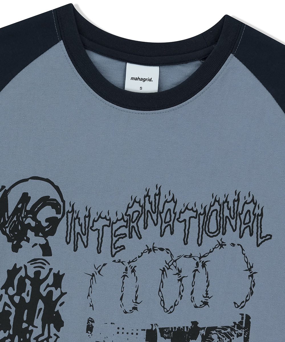 Mahagrid International Raglan Long Sleeve Tee