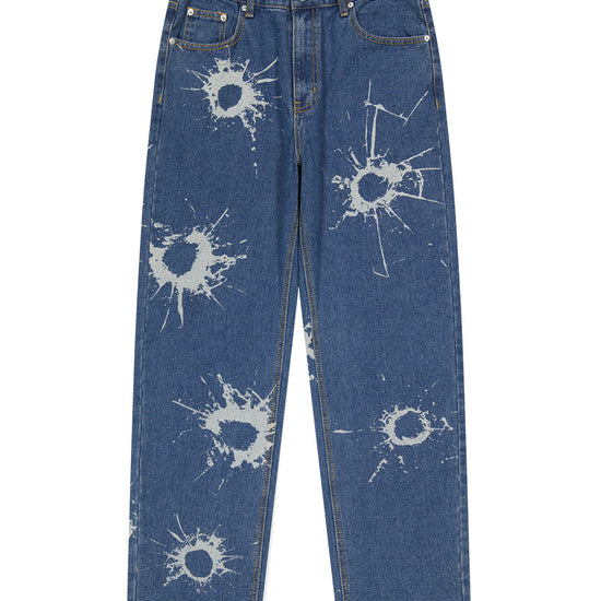 Mahagrid Bullet Mark Denim Pant [Blue]