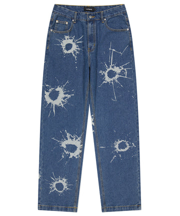 Mahagrid Bullet Mark Denim Pant [Blue]
