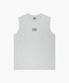 Marithé François Girbaud SORONA COOL SMALL CLASSIC LOGO SLEEVELESS light heather gray