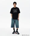 Mahagrid Mud Washing Denim Short