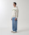 Mahagrid Twill Cut Off Applique Hoodie