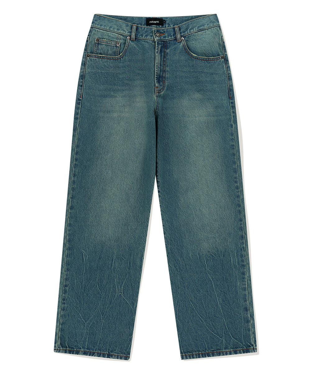 Mahagrid Mud Washing Denim Pant