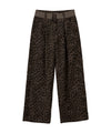 Bitter Cells Demi Pintuck Wide Pants - Leopard