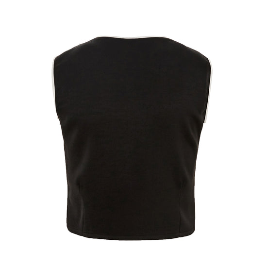 Bitter Cells Luv Satin Vest-Black