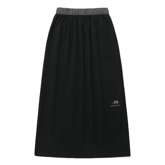 Nice Ghost Club Big Star Logo Sweat Skirt [Black]