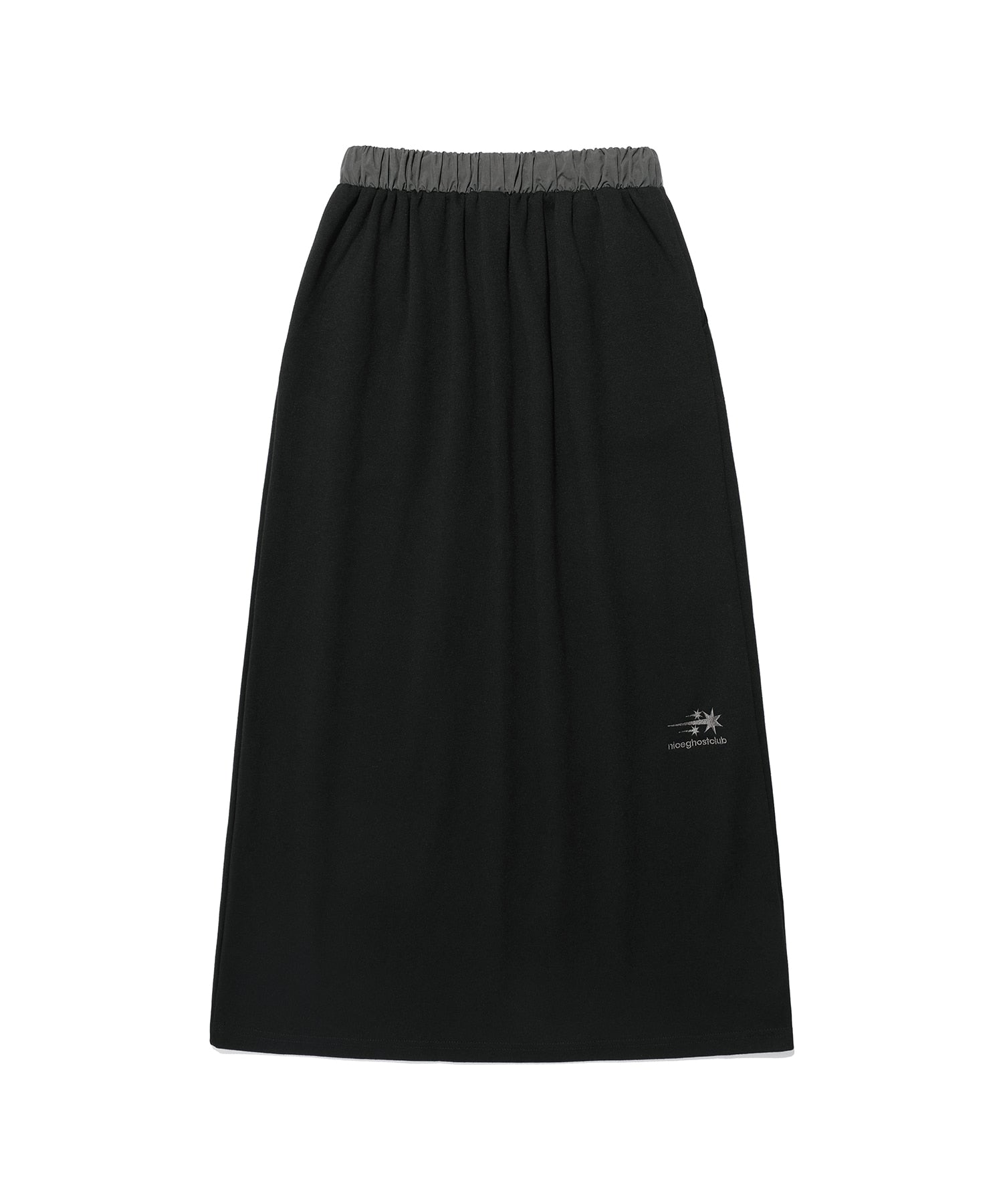 Nice Ghost Club Big Star Logo Sweat Skirt [Black]