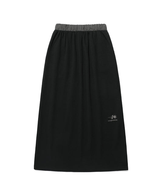 Nice Ghost Club Big Star Logo Sweat Skirt [Black]