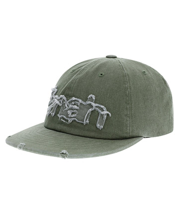 Mahagrid Washed Raw Cut Mah Cap [Khaki]