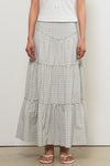 General Idea WOMAN Shirring Tiered Long Skirt