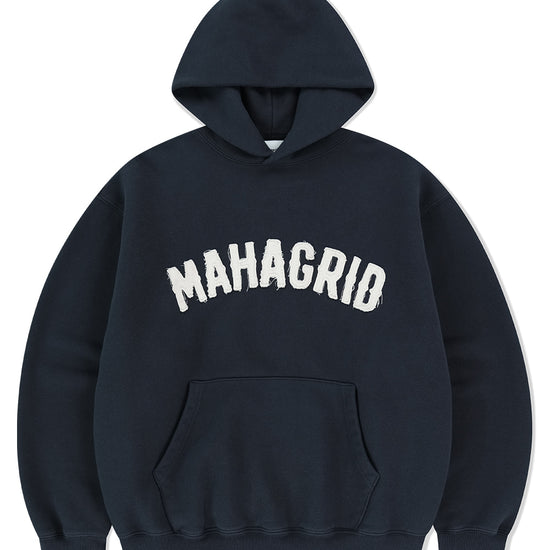 Mahagrid Twill Cut Off Applique Hoodie