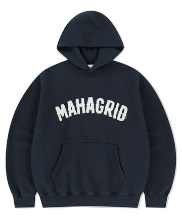 Mahagrid Twill Cut Off Applique Hoodie
