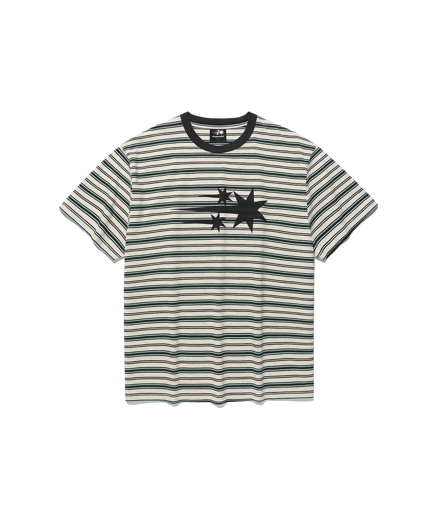 Nice Ghost Club Stripe 3 Star Basic Tee [Oatmeal]